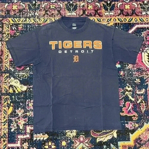 Detroit Tigers T-Shirt Men’s Large MLB Baseball Short Sleeve‎ Vintage Wash Adult - Picture 1 of 1